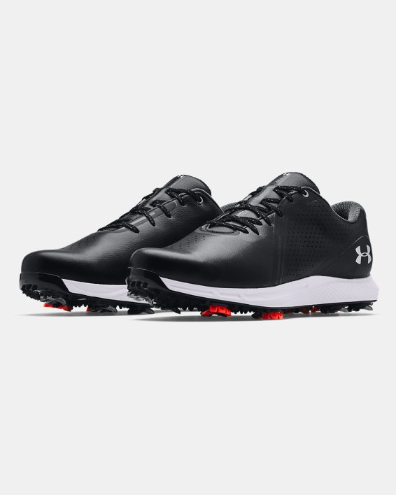 Men's UA Charged Draw RST Wide E Golf Shoes, Black, pdpMainDesktop image number 3